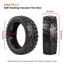 Kích thước lốp chân không tự phục hồi 10x2.75-6.5 Áp dụng cho xe tay ga điện
