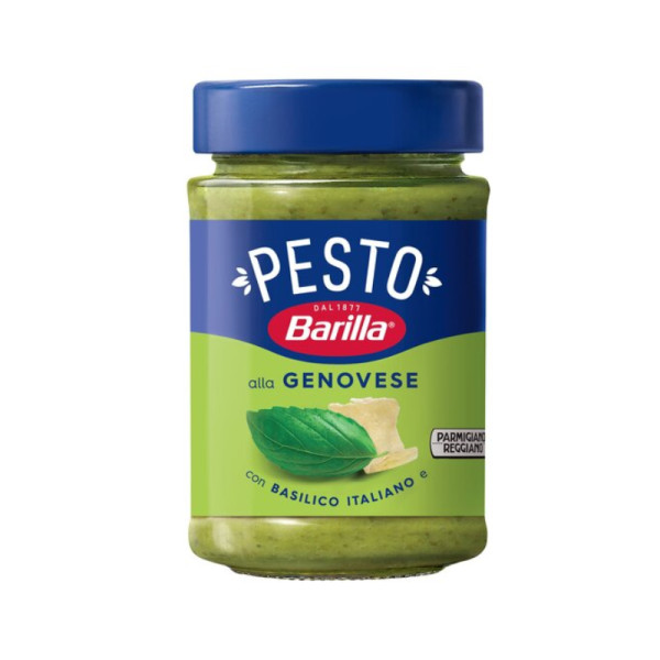 Sốt Pesto Genovese Barilla 190g – Sốt húng quế & phô mai Ý cho mì pasta