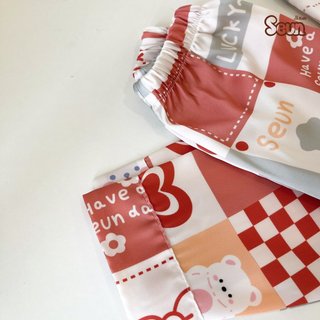 | SEUNKIDS | Bộ pijama tay ngắn quần dài cho bé trai bé gái bộ đồ cho bé