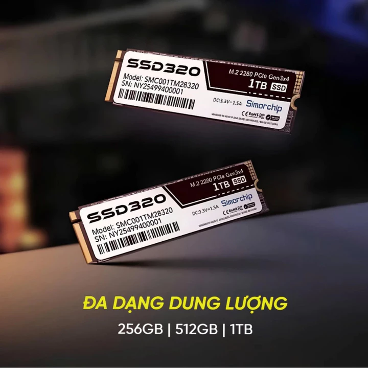 Ổ Cứng SSD SIMORCHIP SSD320PRO 256GB M.2 2280 NVMe PCIe Gen3x4 – SSD Máy Tính PC Laptop