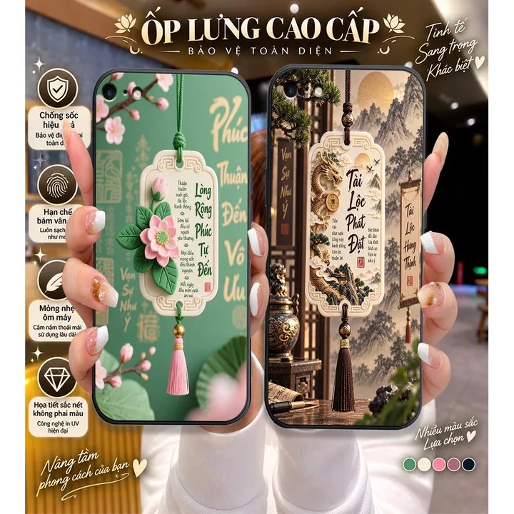 Ốp Lưng Dành Cho Apple iPhone 6 / iPhone 6S / iPhone 6 PLUS / iPhone 6S PLUS in hình Cát Tường Phúc Lộc