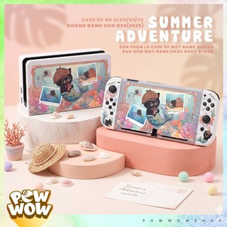 Oled Case Ốp Máy / Case Ốp Dock Dành Cho Máy Game Nintendo Switch Phong Cách Summer Adventure