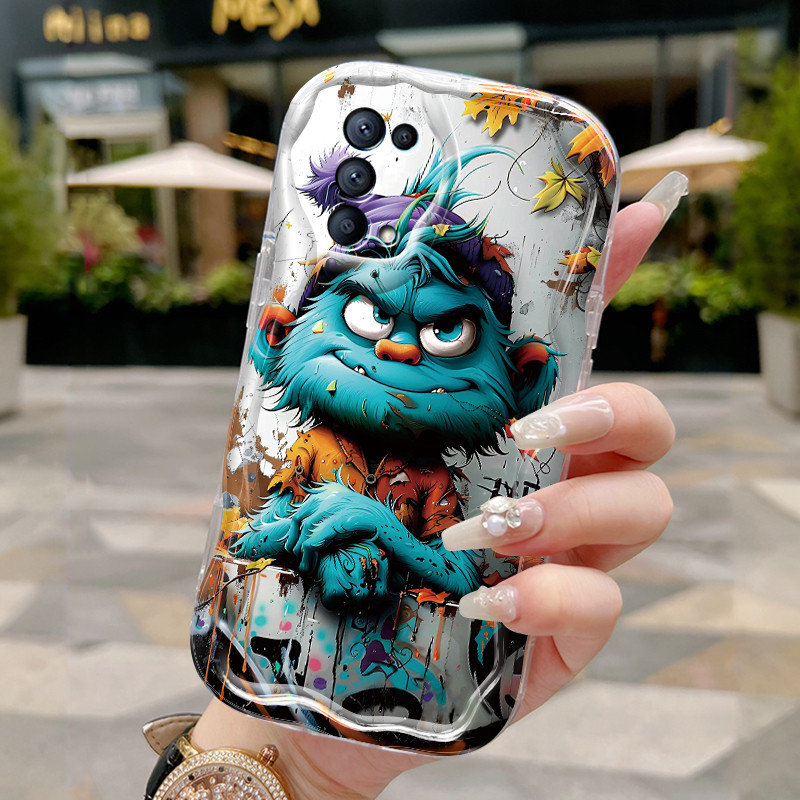 Ốp Lưng OPPO Reno 5 5G Reno 5K 5G Find X3 Lite Case Trong suốt Vỏ mềm Mẫu Hoạt hình đáng yêu