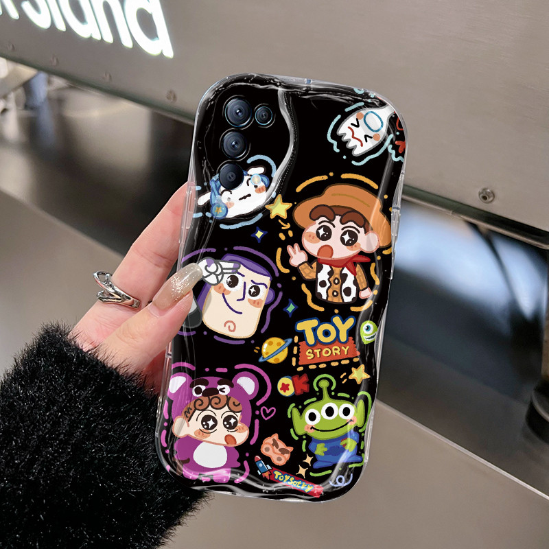 Ốp Lưng OPPO Reno 5 5G Reno 5K 5G Find X3 Lite Case Sáng tạo Trong suốt Nhân vật hoạt hình