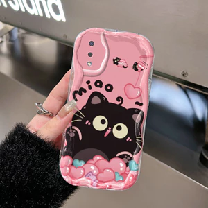 Ốp Lưng Samsung A03 A02s M02s F02s Case Trong suốt Hoạt hình mèo siêu dễ thương