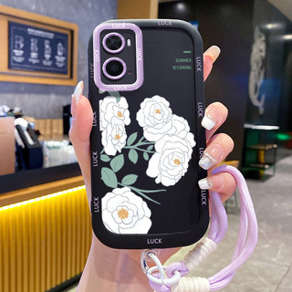 Ốp Lưng OPPO A36 A76 A96 Case Với Lanyard Hoa nhỏ đẹp