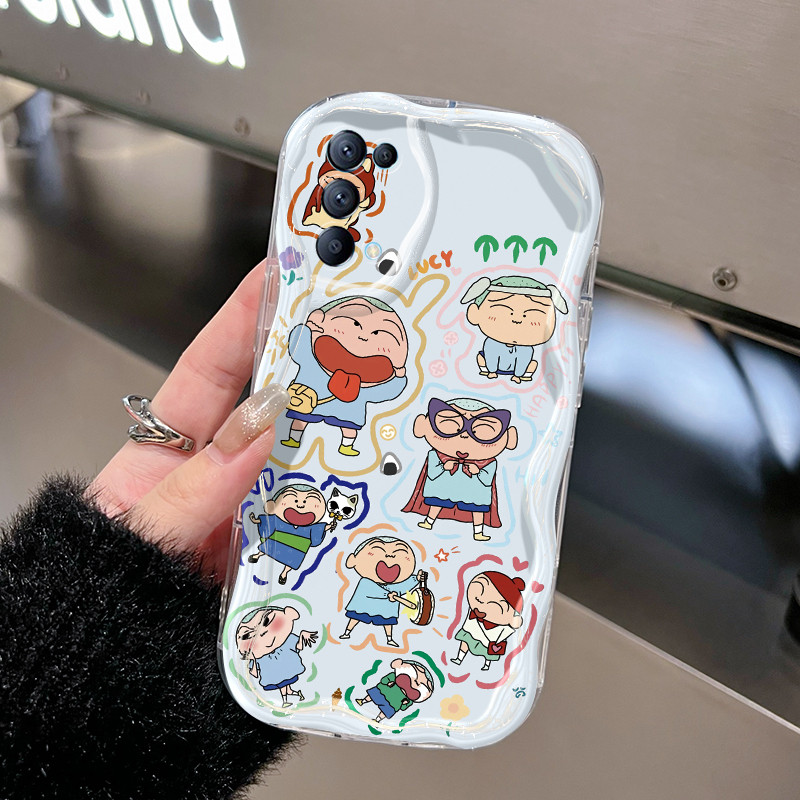 Ốp Lưng OPPO Reno 5 5G Reno 5K 5G Find X3 Lite Case Sáng tạo Trong suốt Nhân vật hoạt hình