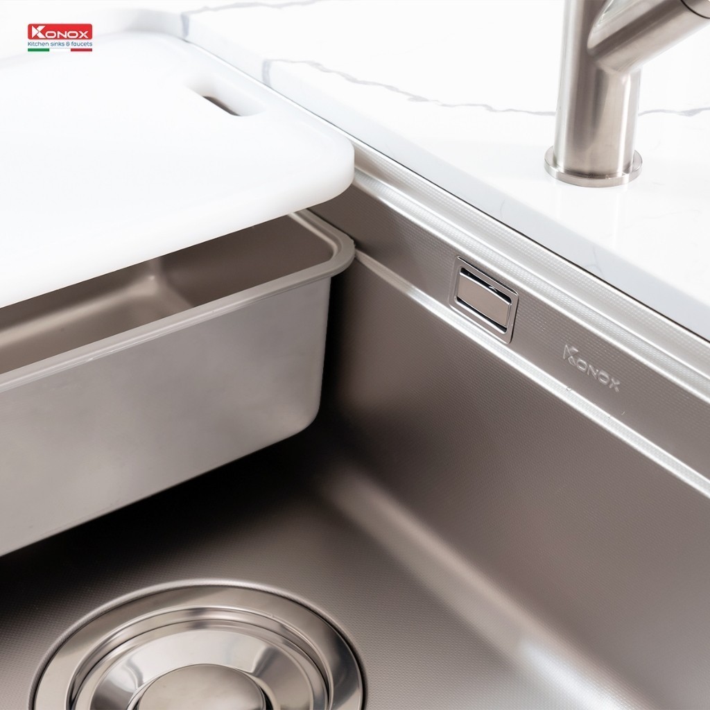 Chậu Rửa Chén Konox KN8347SU Undermount Sink - Inox 304 Dày Cao Cấp, 2 Hộc Âm Bàn Sang Trọng