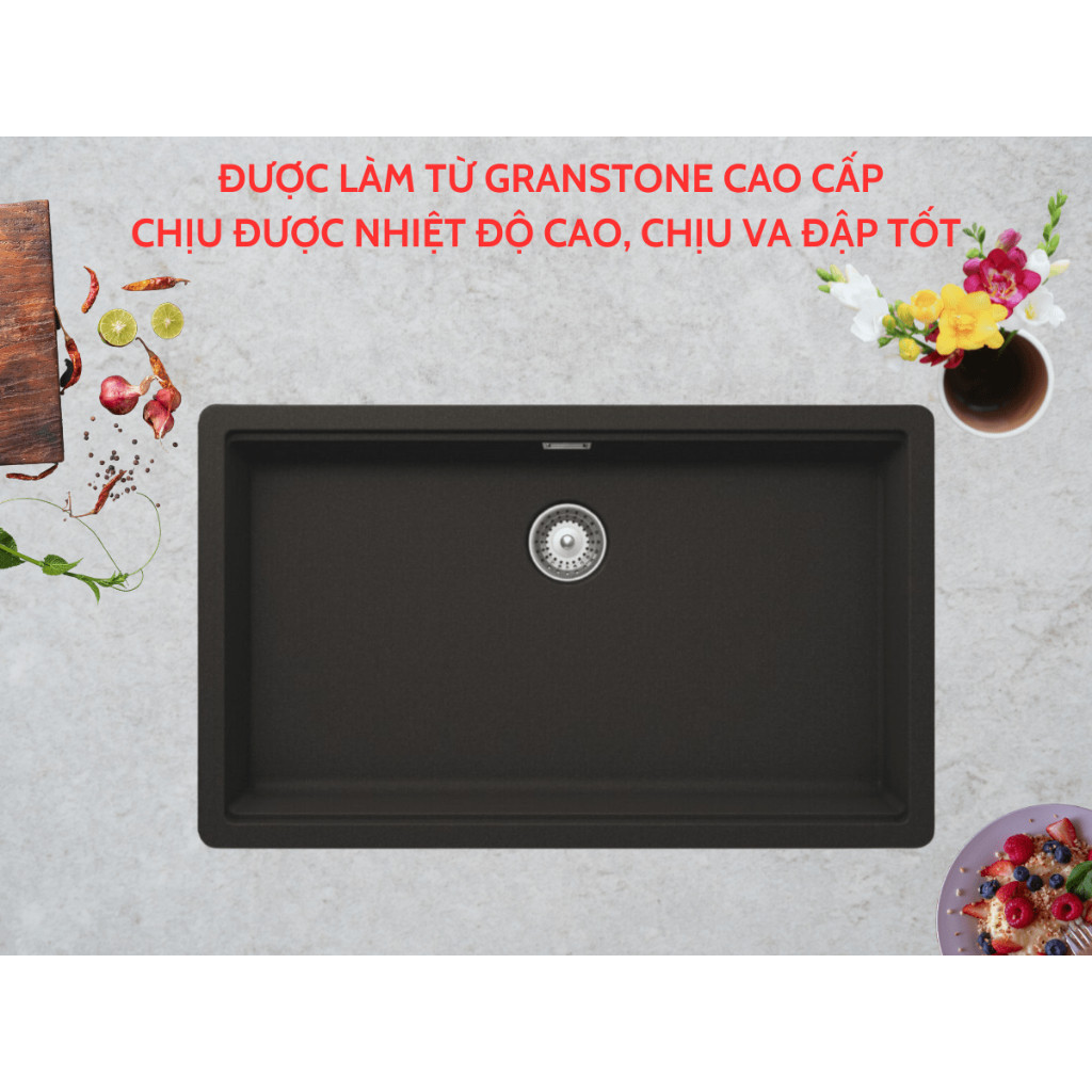 Chậu Rửa Chén Hafele HS20-GEN1S80 570.30.300 – Chống trầy xước, kháng khuẩn hiệu quả