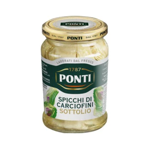 🌼Hoa Atiso Cắt Lát Ngâm Dầu Hướng Dương Ponti 280g – Ý, Dùng Kèm Salad & Pasta