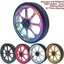 Bánh xe lăn mịn vòng bi rộng 82mm cho xe đạp gấp Đen đỏ Bạc vàng