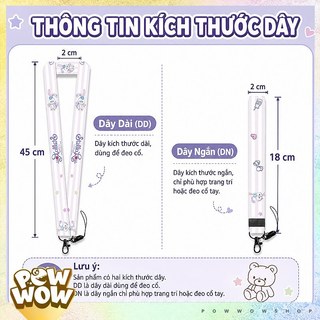 Dây Đeo Điện Thoại / Bảng Thẻ Nhân Viên Vải Canvas Phong Cách Nhân Vật Hoạt Hình Anime Manga Loại Dài 45cm Và Ngắn 18cm