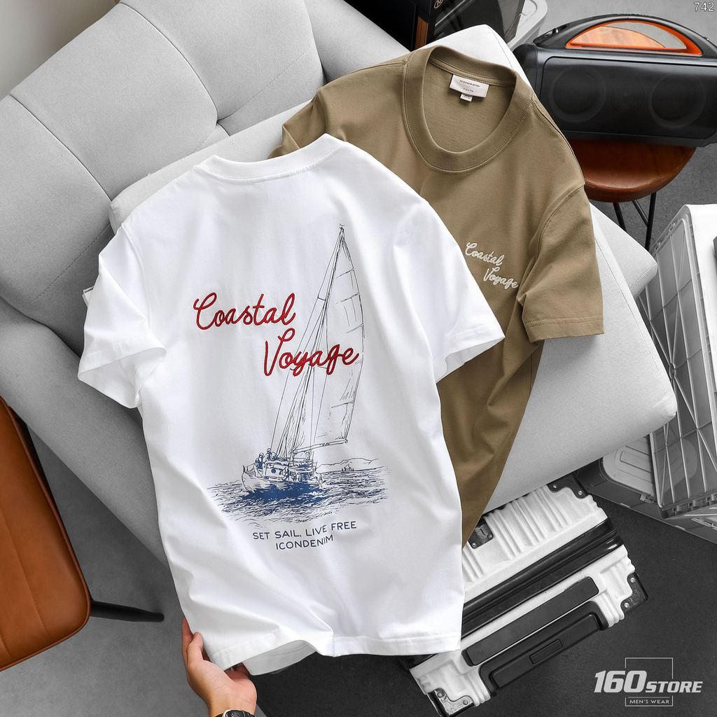 Áo Thun Nam ICONDENIM Coastal Voyage ATID0742 | BigBuy360 - bigbuy360.vn