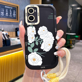 Ốp Lưng OPPO A36 A76 A96 Case Với Lanyard Hoa nhỏ đẹp