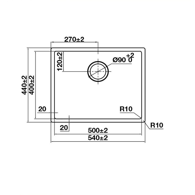 Chậu Rửa Bát Hafele HS24-SSN1S-540 567.24.457 – Inox Cao Cấp, Sang Trọng