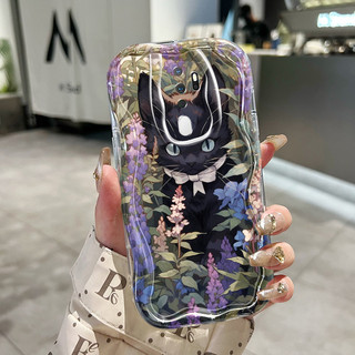 Ốp Lưng OPPO A5 2020 A9 2020 A11 A11X Case Trong suốt Hoạt hình Mèo đen đáng yêu