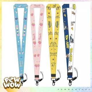 Dây Đeo Điện Thoại / Bảng Thẻ Nhân Viên Vải Canvas Phong Cách Nhân Vật Hoạt Hình Anime Manga Loại Dài 45cm Và Ngắn 18cm