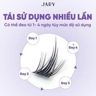 Lông Mi Cụm Tự Nhiên Jary Cluster Lashes - Hộp Nhựa 5 Hàng Chính Hãng - Bebeau
