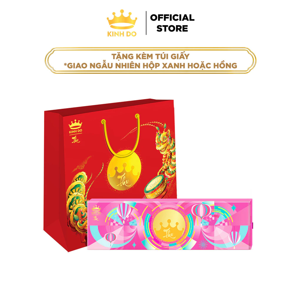 [HANNAHOLALA] Hộp bánh trung thu Kinh Đô cao cấp - Mini Lava (4 bánh x 45g)