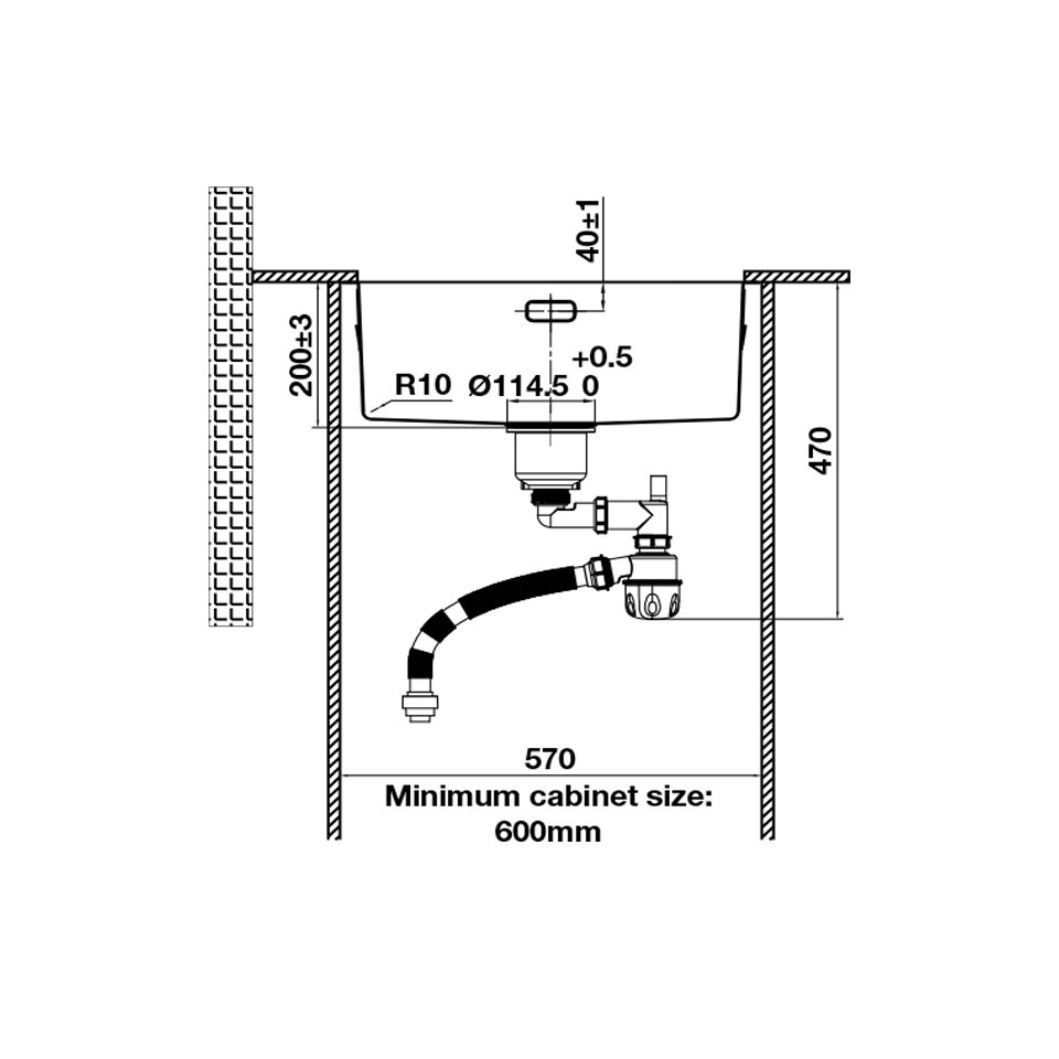 Chậu Rửa Bát Hafele HS24-SSN1S-540 567.24.457 – Inox Cao Cấp, Sang Trọng
