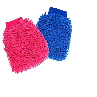 Găng Tay Rửa Xe 2 Mặt San Hô Loại Dày Chuyên Dụng Vệ Sinh Ô Tô, Xe Máy, Xe Hơi, Xe Tải, Kính, Đồ Gỗ