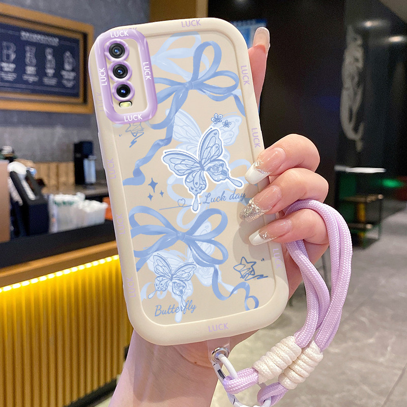 Ốp Lưng VIVO Y20 Y20i Y20s Y20A Y20G Y12A Y12S Y11s Case Dễ thương Với Lanyard