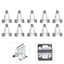 10 Chiếc Kẹp Giữ Kim Loại Bảng Điều Khiển Ô Tô Đa Năng Đĩa CD DVD Bảng Điều Khiển Kẹp Cố Định