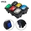 DPST 16A 250VAC Rocker Switch Công tắc đặt lại tròn có nắp chống nước 30 * 24mm