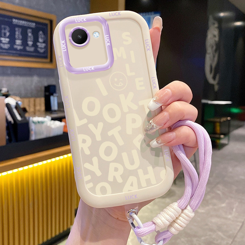 Ốp Lưng Realme C30 C30s Narzo 50i Prime Case Thời trang Với Lanyard