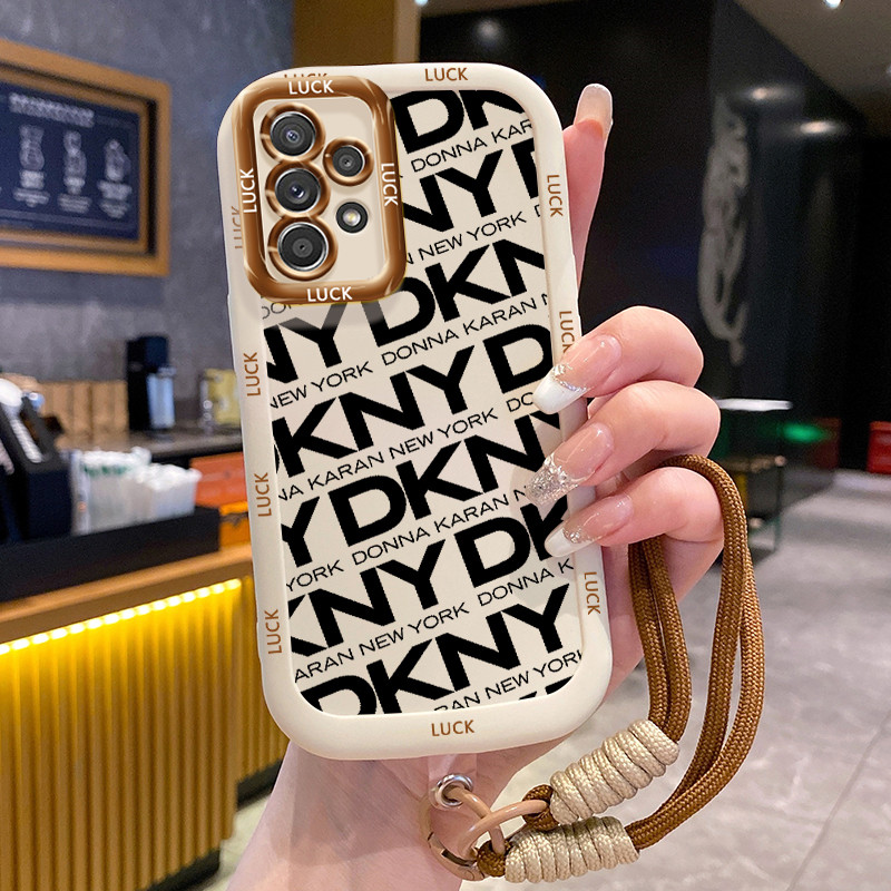 Ốp Lưng Samsung A52 4G A52 5G A52s 5G A13 5G A04s A23 5G M23 F23 A32 4G A33 5G A53 5G Case Hình ảnh chữ Với Lanyard