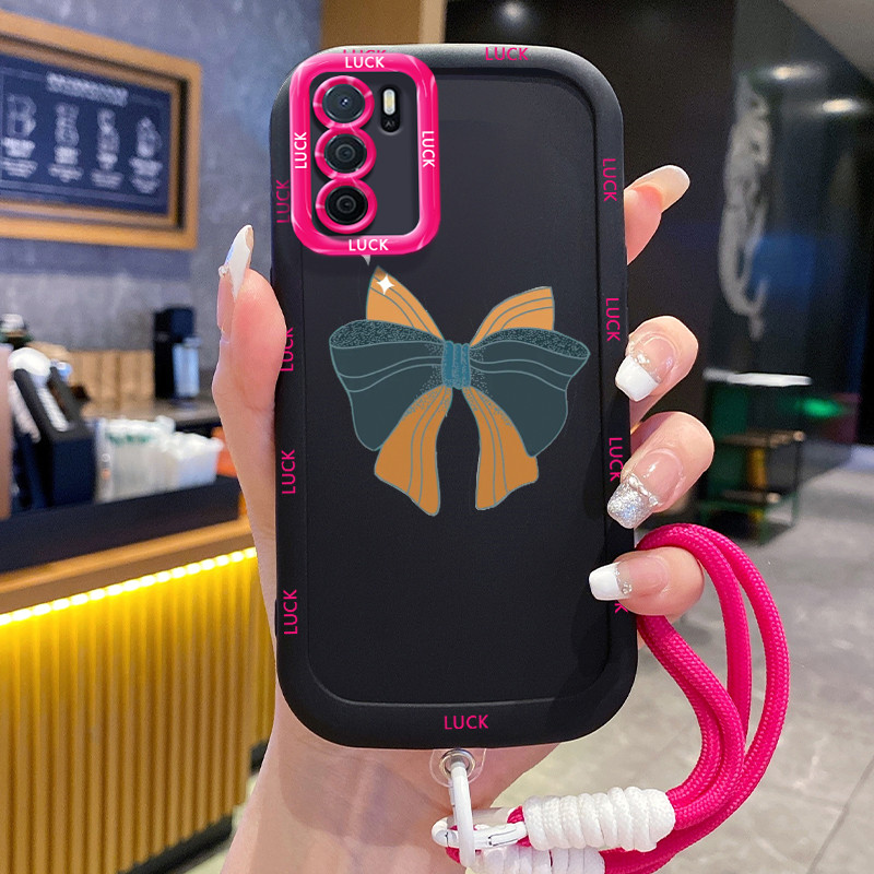 Ốp Lưng OPPO A16 A16s A54s Case Dễ thương Với Lanyard