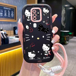 Ốp Lưng OPPO A5 2020 A9 2020 Case Mèo Dễ thương Với Lanyard