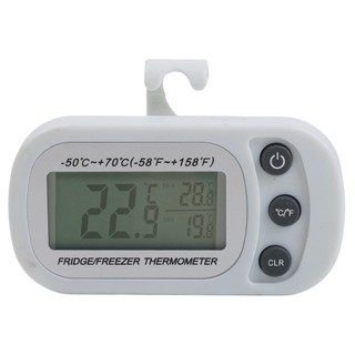 [FUXIN] Nhiệt kế / tủ lạnh chống nước kỹ thuật số có màn hình LCD Min / Max.