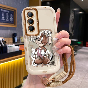 Ốp Lưng Realme C65 Case Với Lanyard Hoạt hình