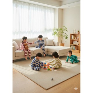 BM2510ST021 - Bộ len kẻ Beemon 4 mẫu cho bé size 110 - 150