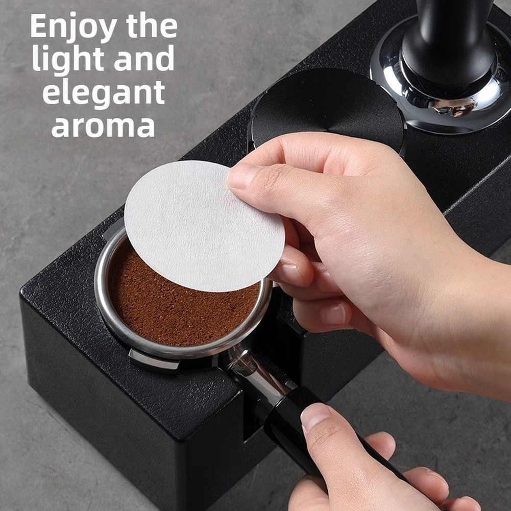 [Smellshi] Giấy lọc cà phê tròn 51 / 56 / 58 / 60mm 100 chiếc cho máy pha cà phê Moka Pot