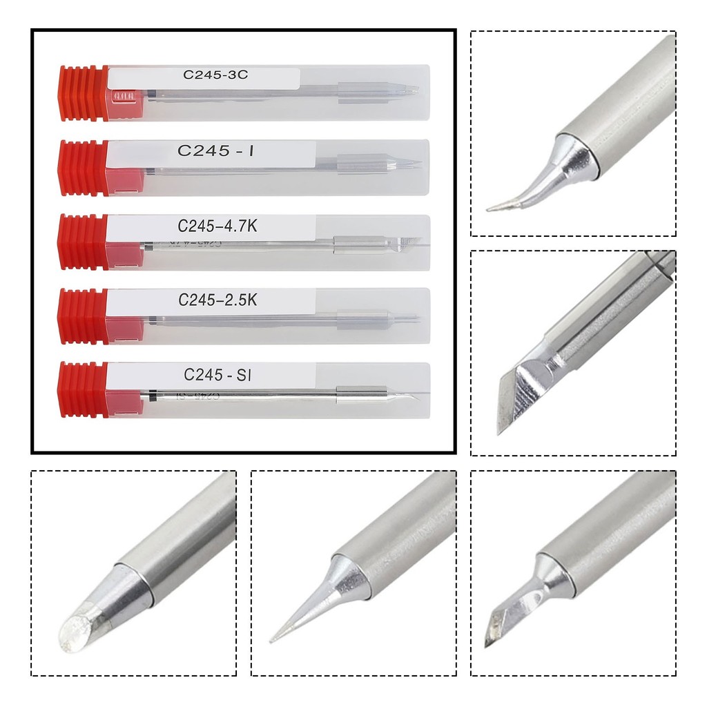 ⚡GIẢM GIÁ LỚN⚡Đầu sắt hàn K / I / IS C245 tích hợp lõi sưởi ấm cho trạm hàn JBC
