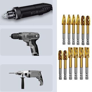 [FUXIN] Máy cắt Burr quay Tập tin quay Chuôi lục giác để khắc Mũi khoan phay