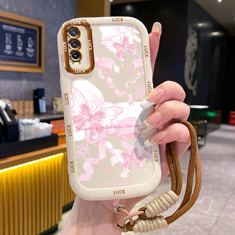 Ốp Lưng VIVO Y20 Y20i Y20s Y20A Y20G Y12A Y12S Y11s Case Dễ thương Với Lanyard