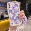 Ốp Lưng OPPO A55 4G Case Hoa Dễ thương Với Lanyard