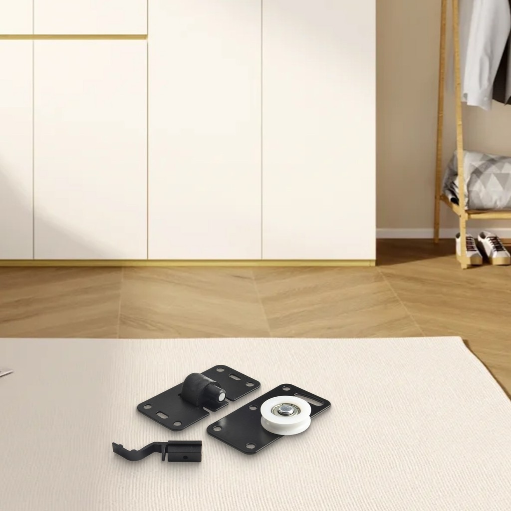 [Smellshi] Con lăn cửa trượt Bộ dụng cụ theo dõi bánh răng bằng Nylon, Con lăn nội thất 30mm