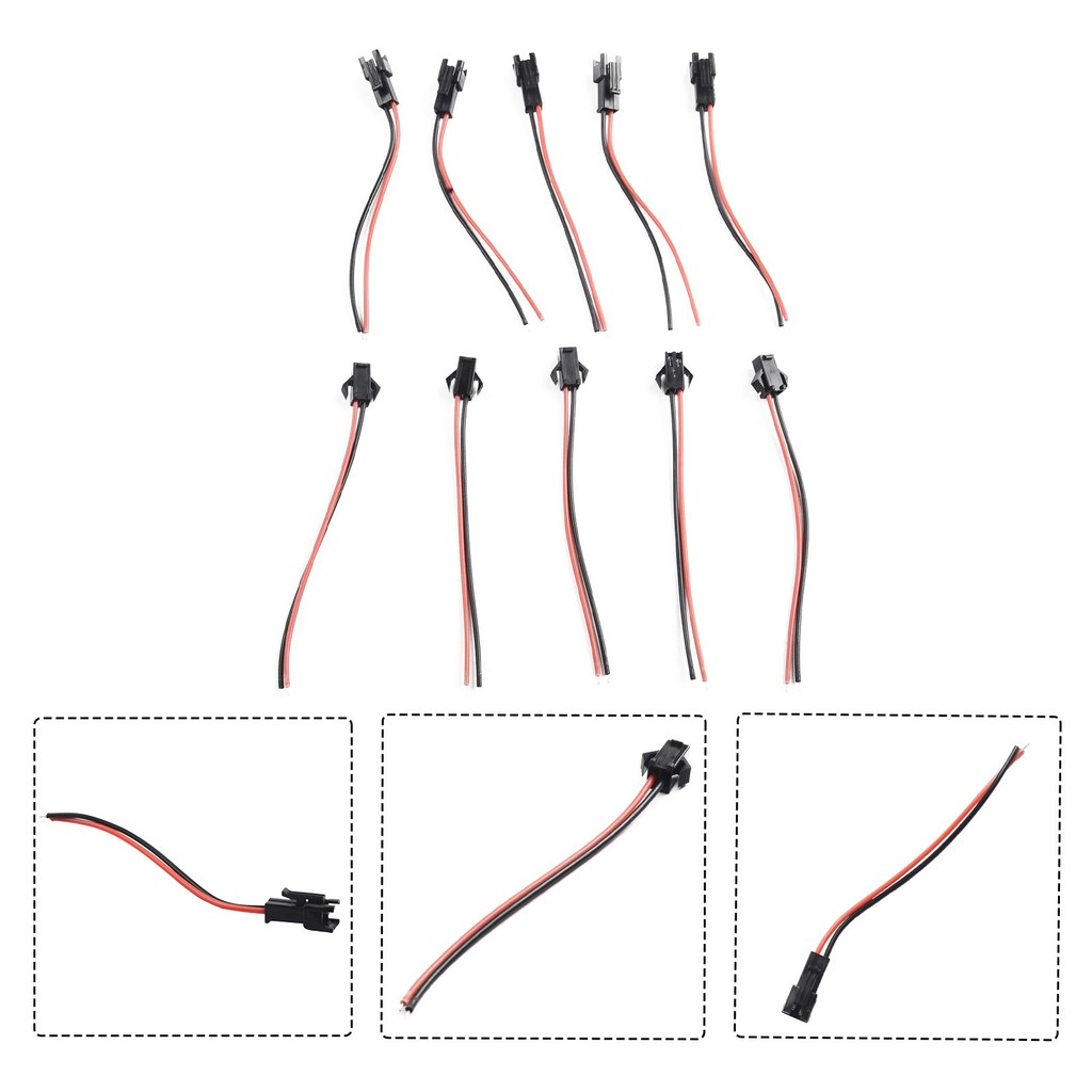 < Welv > Đầu nối 2,54mm SM 2Pin 2P Đầu nối Cáp Nam / Nữ❀