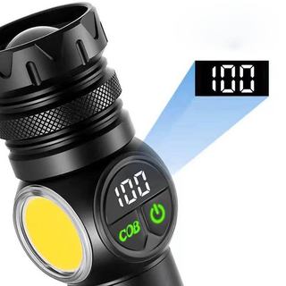 Đèn Pin Sạc Cầm Tay 9 Chế Độ Sáng 10W Vỏ Nhôm Nguyên Khối