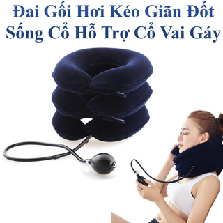 Đai Gối Hơi Kéo Giãn Đốt Sống Cổ Hỗ Trợ Giảm Đau Vai Cổ Gáy