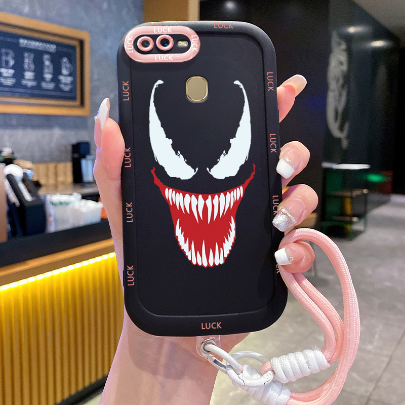Ốp Lưng OPPO A7 A5s A12 A12s A11K Case Ngầu Sáng tạo Với Lanyard