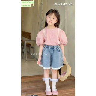 BBG01 - Set váy bé gái mùa hè size 2-12y