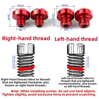 ⭐ Bán chạy ⭐2 Bu lông vít lỗ gương xe máy hiện tại cho Honda cho Kawasaki [land-vn]