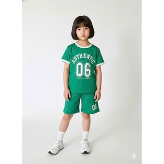 BM2601ST09 - Bộ cotton Beemon hình số 2 màu cho bé size 120-160