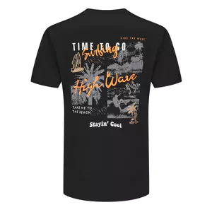 Áo thun đi biển lướt sóng nam chống tia UV DECATHLON Đen/họa tiết mã 8930423