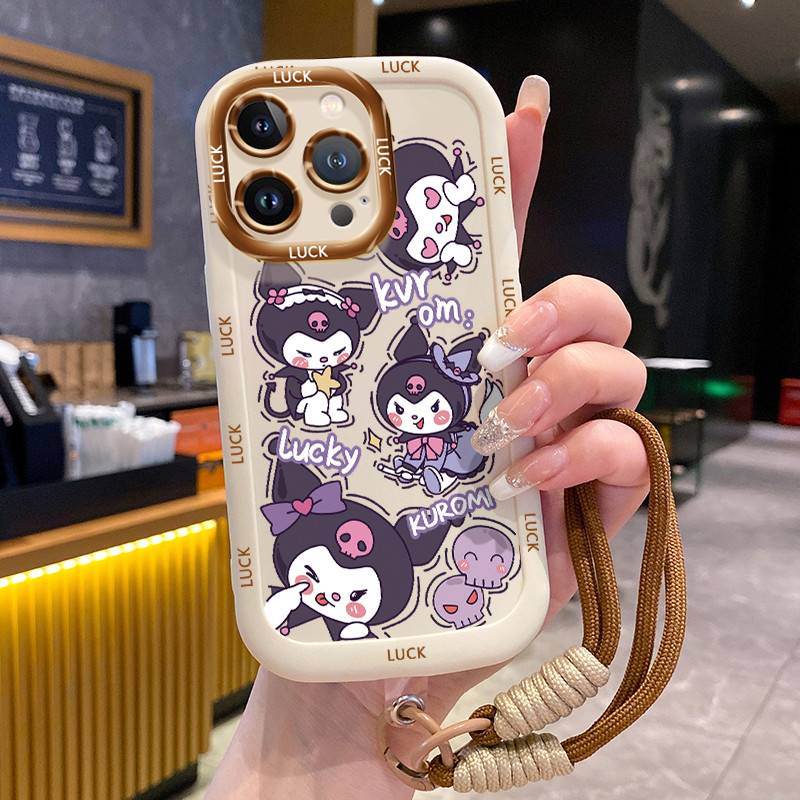 Ốp Lưng iPhone 11 11 Pro 11 Pro Max 12 12 Pro 12 Pro Max 13 13 Pro 13 Pro Max Case Đáng yêu Thỏ Với Lanyard